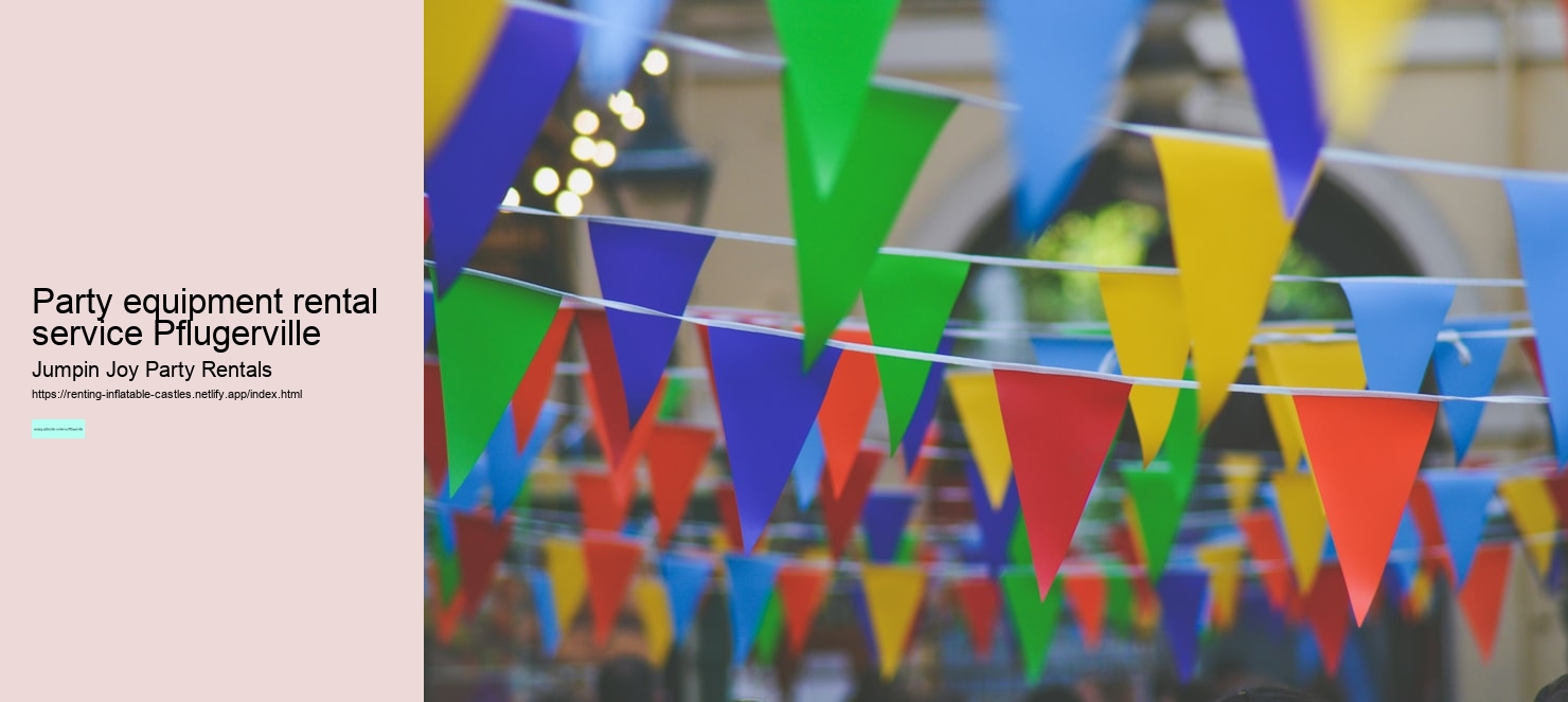 party equipment rental service Pflugerville
