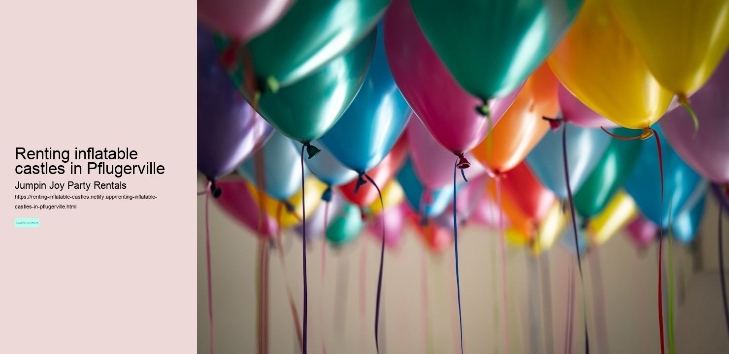renting inflatable castles in Pflugerville